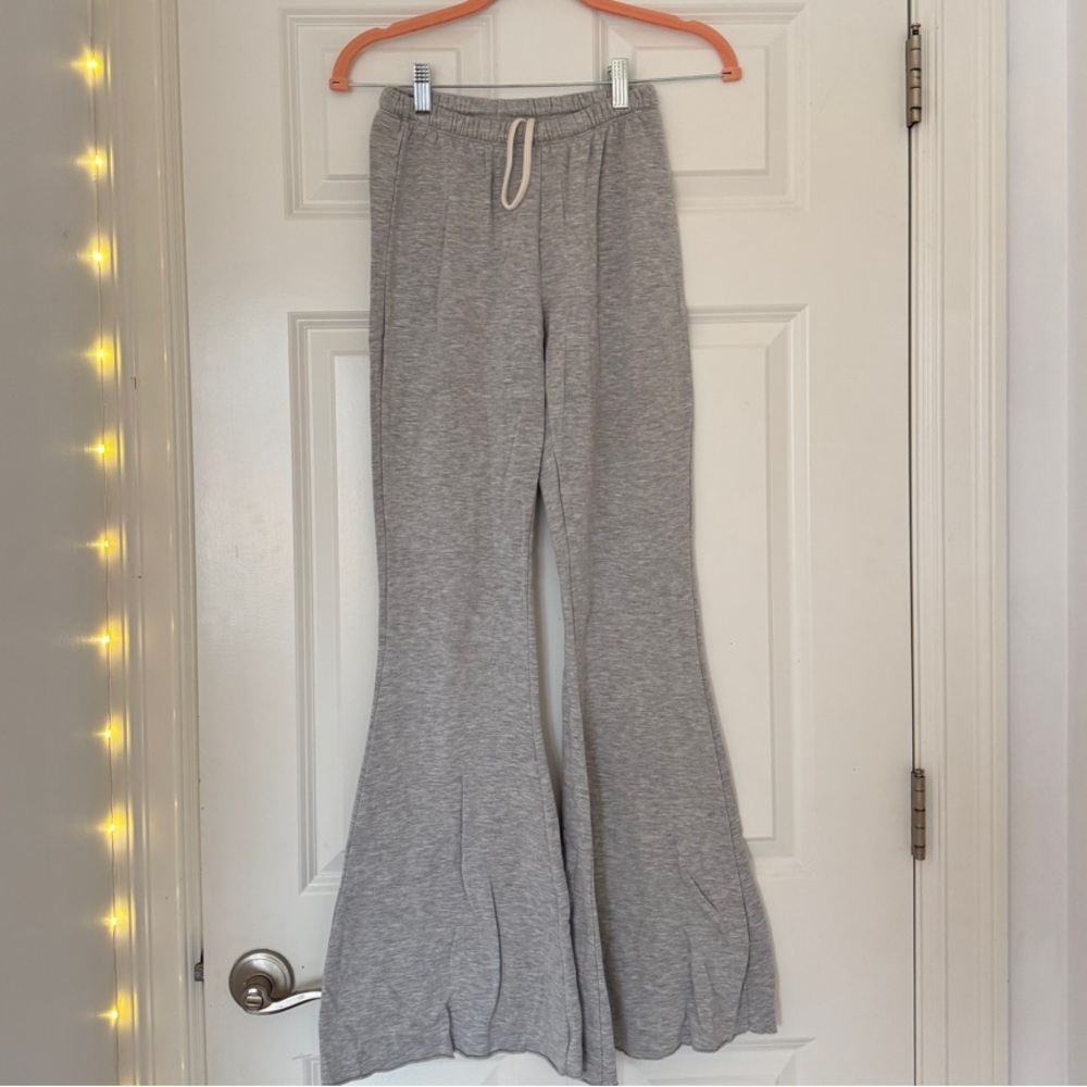 Gray Kids Flared Bottoms